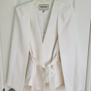 Ever New White Cape Blazer